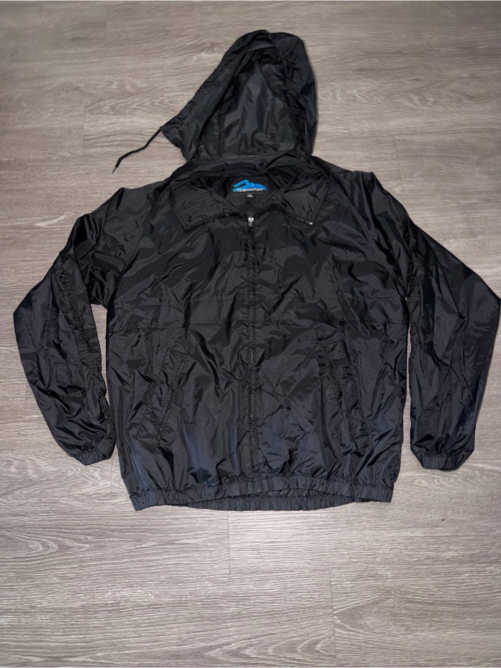Tri Mountain Black Windbreaker Jacket Size 2XL